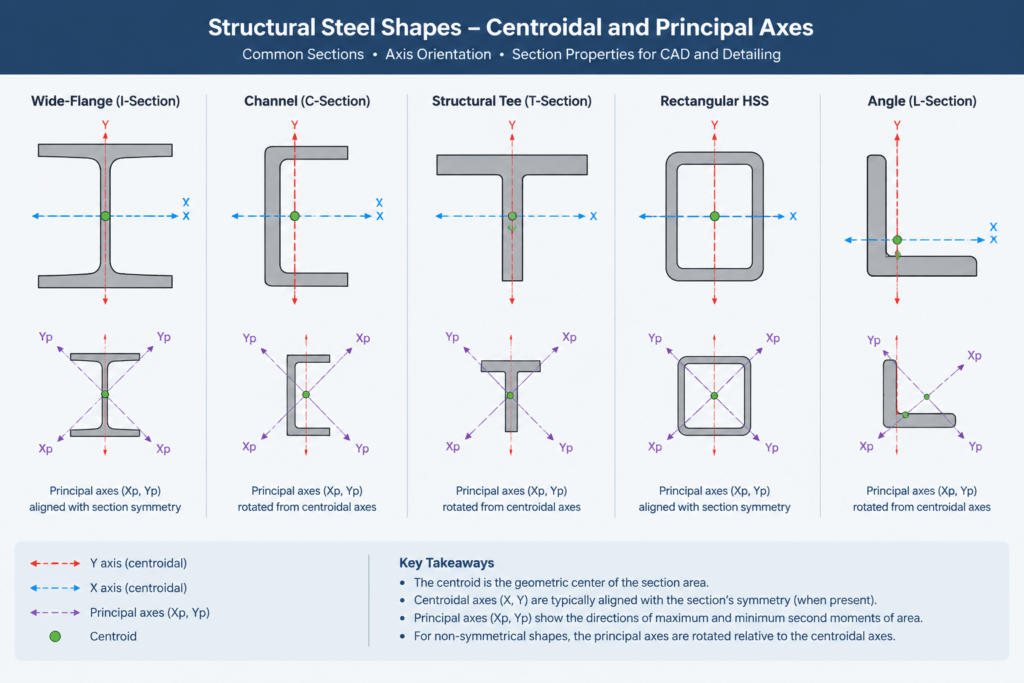 Radius of Gyration in Steel Shape Tables: Understanding rx, ry, and Slenderness structural steel illustration