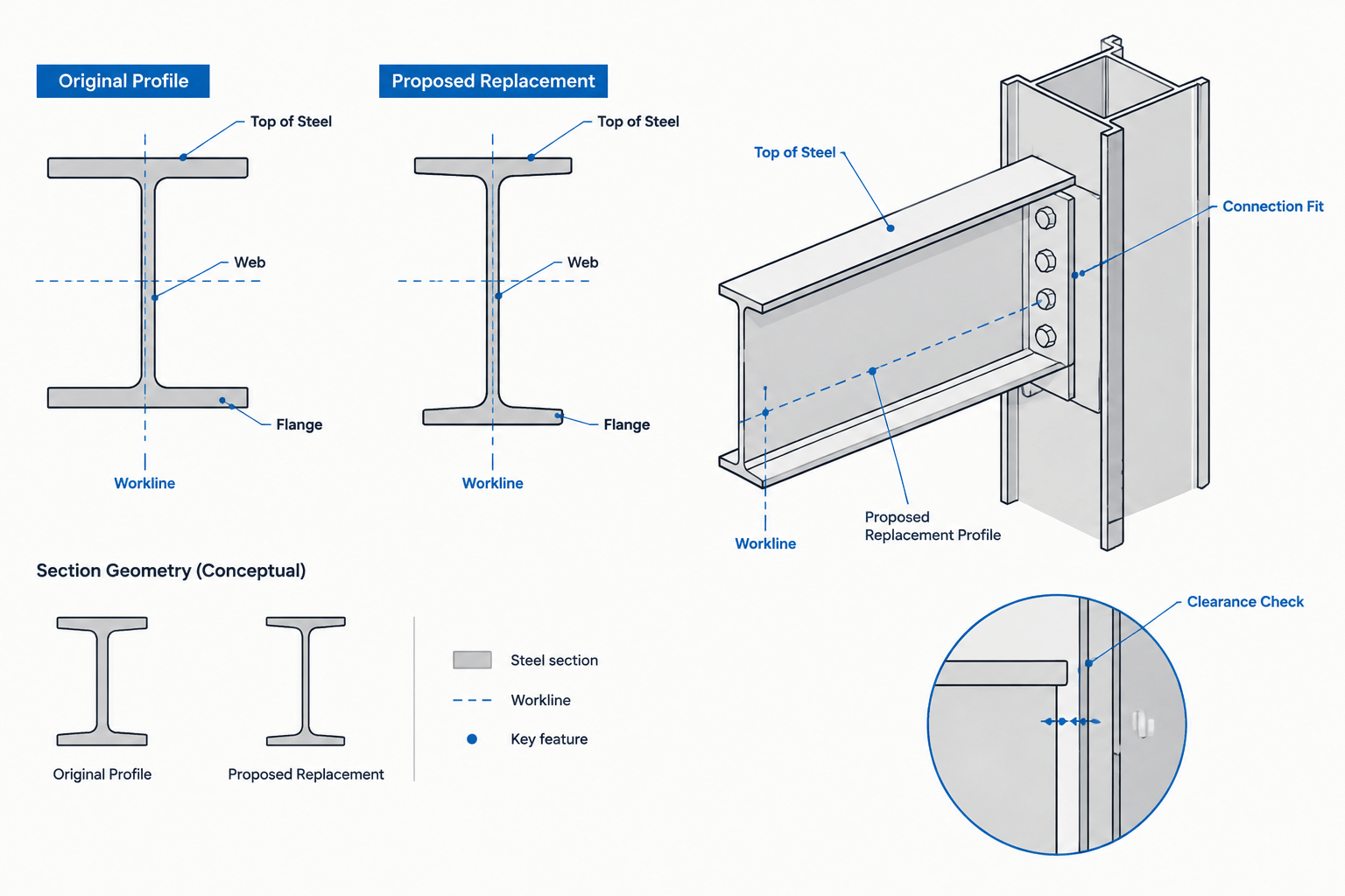 Steel Shape Substitution Checklist: What to Recheck When a Member Size Changes