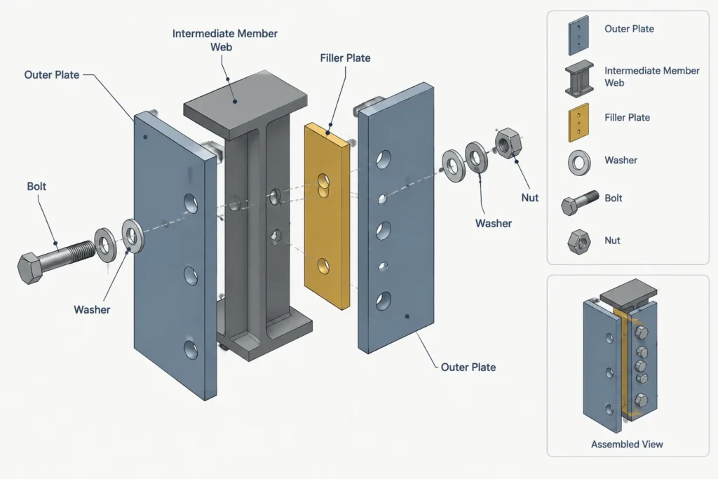 Structural Bolt Grip Length, Ply Thickness, and Thread Location: A Detailing Guide structural steel illustration