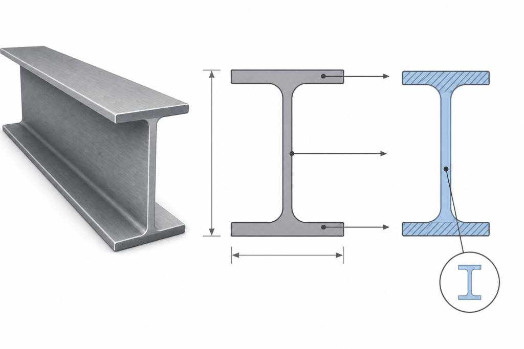 UB 533x210x122 engineering illustration