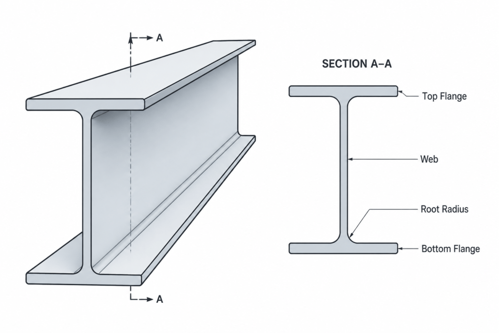 UB 914x305x253 engineering illustration