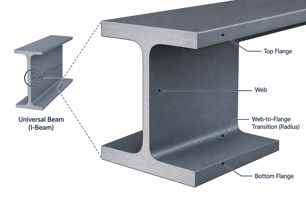UB 914x305x289 engineering illustration