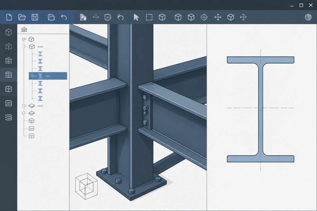 UB 914x305x345 engineering illustration