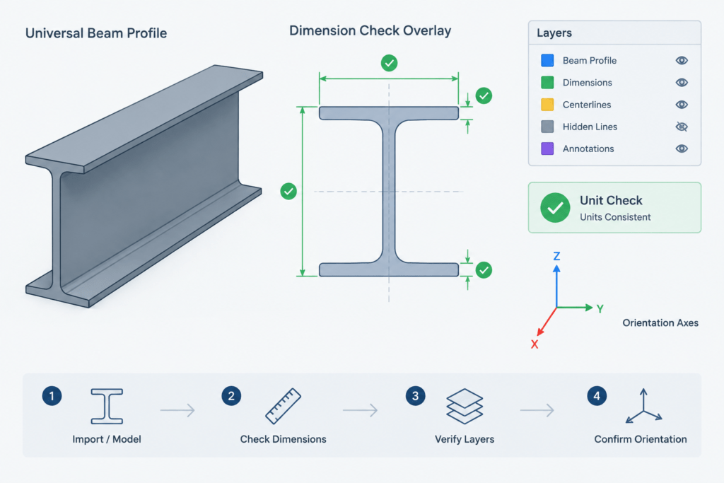 UB 920x420x491 structural steel illustration