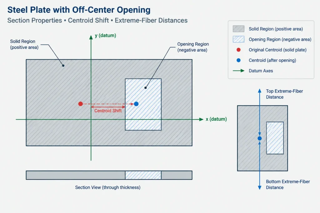 Calculating Steel Section Properties with Holes and Openings: A Practical CAD Workflow structural steel illustration
