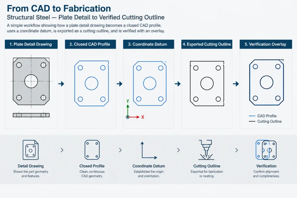 Dimensioning Curved Steel Plate Profiles: Radii, Arc Centers, Chords, and Tangent Points structural steel illustration