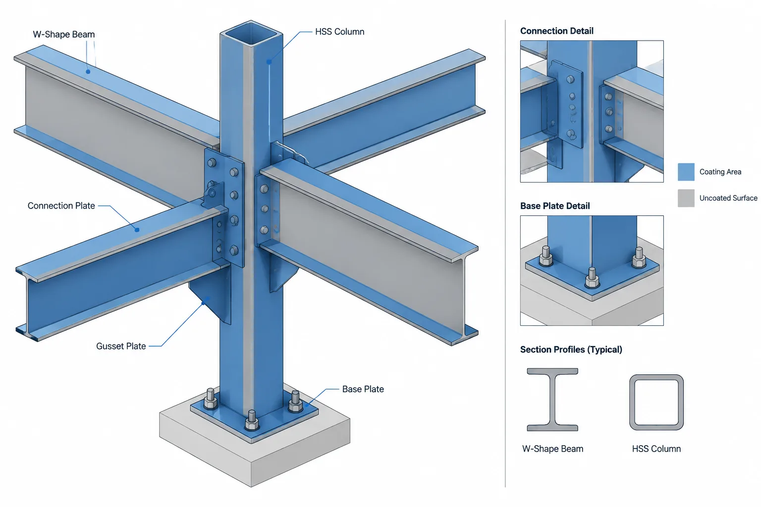 Estimating Structural Steel Surface Area for Paint and Coating Takeoffs