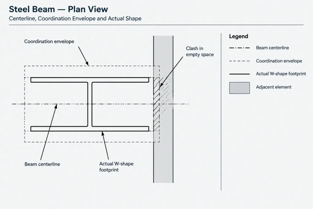 Exact vs. Simplified Steel Shape Geometry in CAD: Choosing the Right Level of Detail structural steel illustration