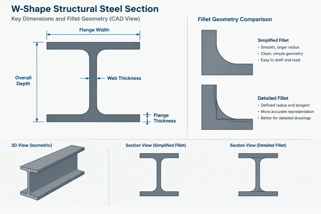 Inches, Feet, or Millimeters? Preventing Unit and Scale Errors in Structural Steel CAD structural steel illustration