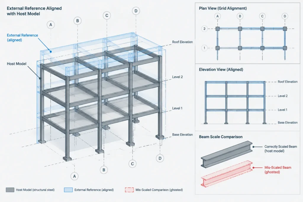 Inches, Feet, or Millimeters? Preventing Unit and Scale Errors in Structural Steel CAD structural steel illustration