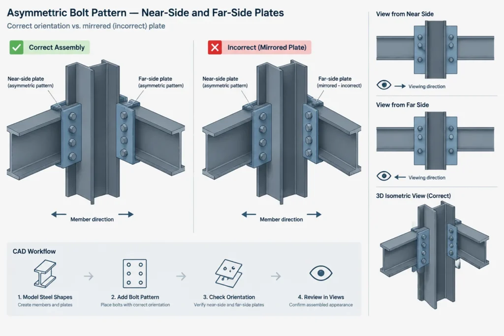 Multi-Ply Bolt Hole Alignment in Steel Connections: Datums, Stack-Up, and Drawing Coordination structural steel illustration