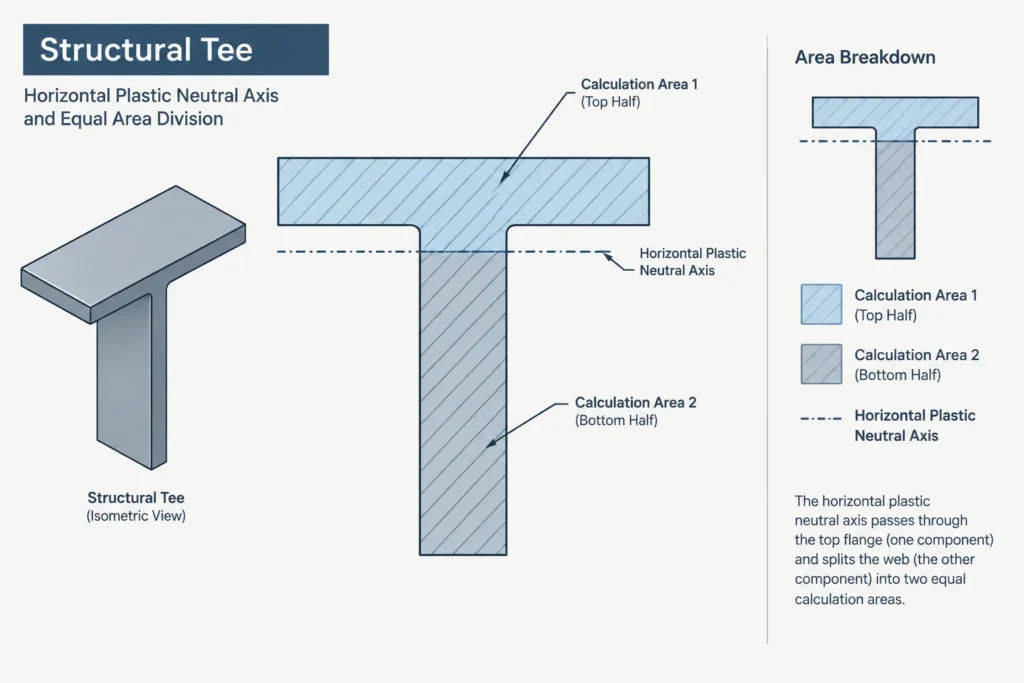 Plastic Neutral Axis vs. Centroid in Structural Steel Sections structural steel illustration