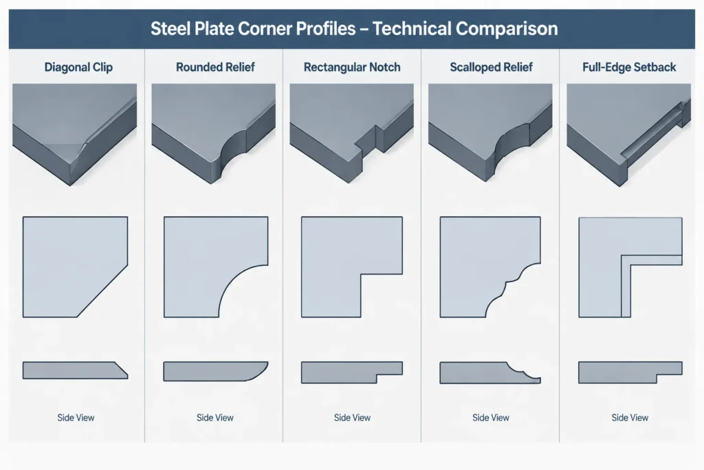 Plate Corner Clips at Rolled Steel Fillets: Fit-Up, Geometry, and Detailing structural steel illustration