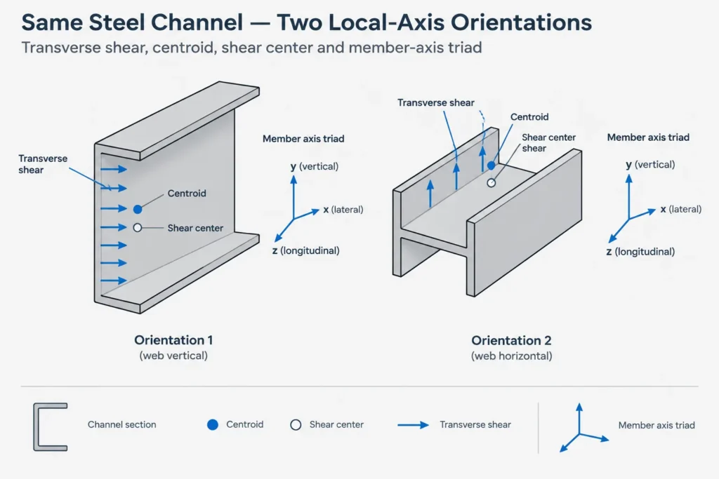 Shear Area in Structural Steel Sections: Av, Web Area, and Analysis-Model Checks structural steel illustration