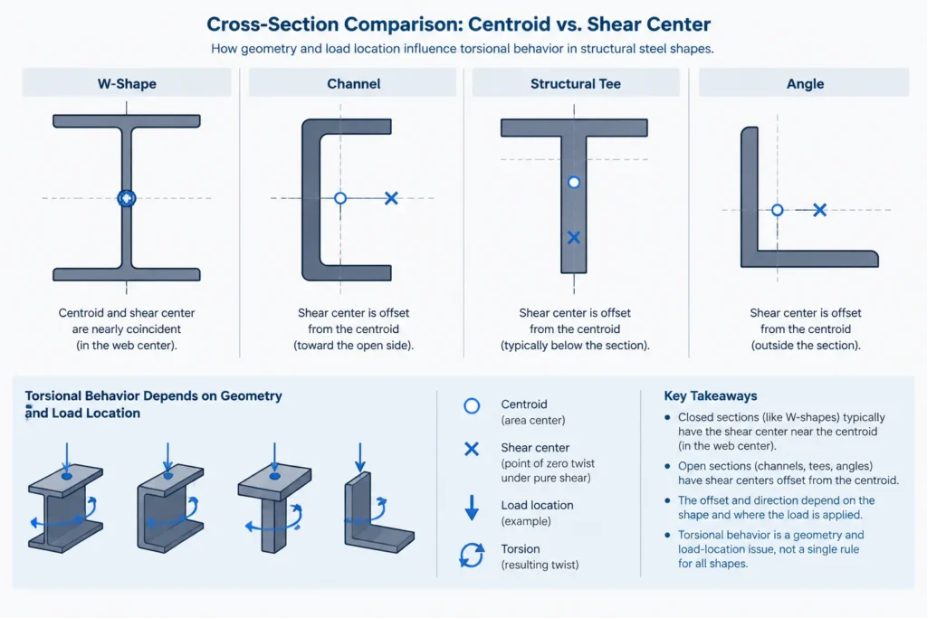 Warping Constant Cw in Steel Shape Tables: What It Means and When It Matters structural steel illustration