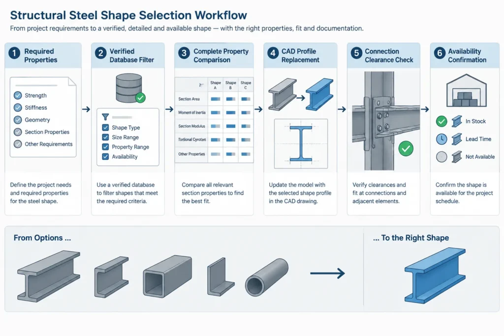 Why Structural Steel Shape Properties Should Not Be Interpolated Between Sizes structural steel illustration